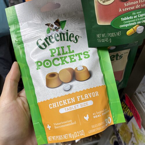 美国Greenies绿的猫咪狗狗胶囊片剂喂药神器宠物软药塞营养零食 - 图1
