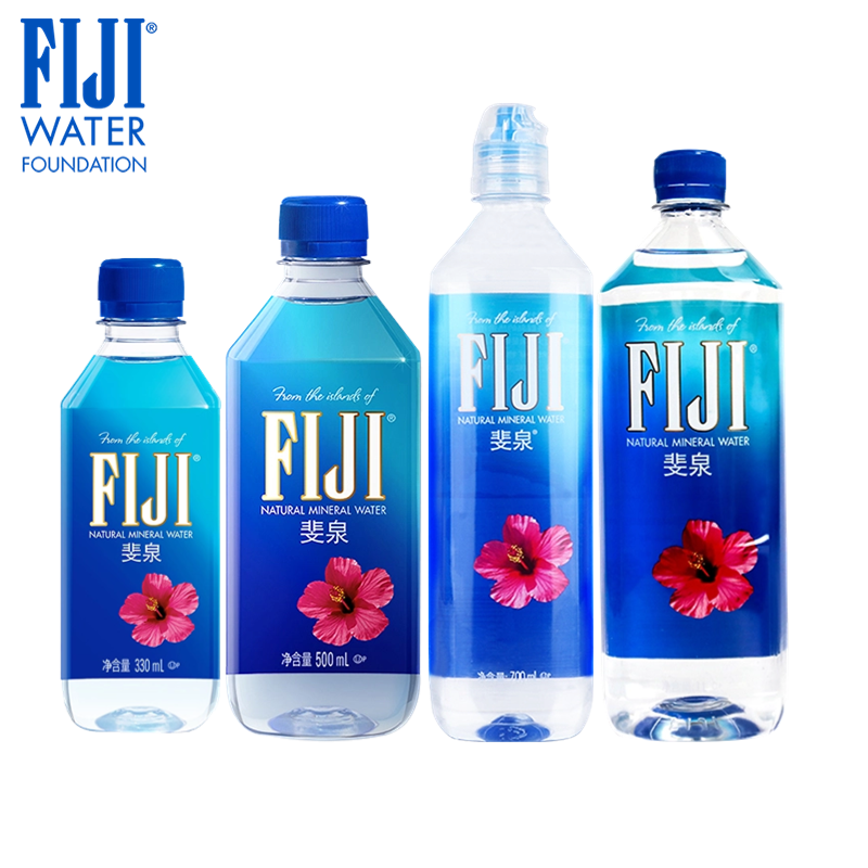 进口Fiji斐济矿泉水斐泉纯净水深层自流水500ml*24瓶天然饮用水 - 图0