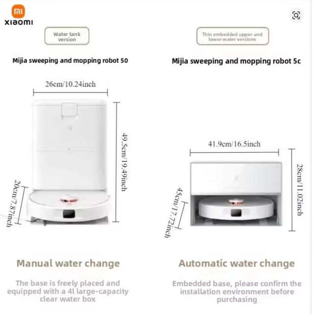 Xiaomi Mijia sweep and mopping robot 5c pro ອັດຕະໂນມັດກວາດ ແລະມ້ຽນເຄື່ອງດູດຝຸ່ນທໍາຄວາມສະອາດພື້ນ
