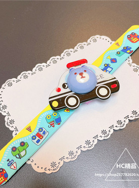 男女童旋转发光手环彩色汽车款