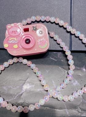 儿童投影相机项链女童可爱卡通项链宝宝发光玩具项链女孩生日礼物