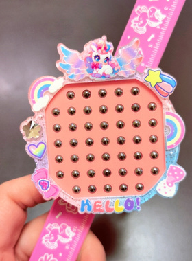 卡通解压磁吸珠画板儿童旋转手环