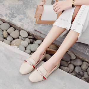 韩版百搭学生软底豆豆鞋