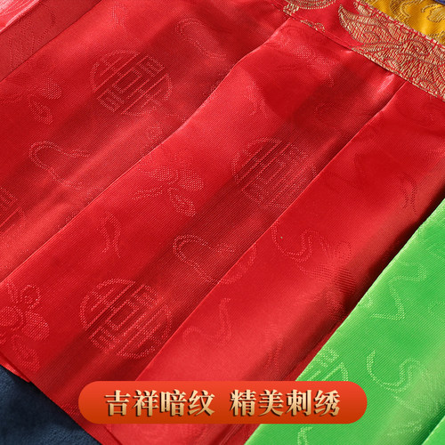 西藏五色藏式帷幔创意环保布八吉祥普玛幢墙围挂帘墙顶双层批量发 - 图2