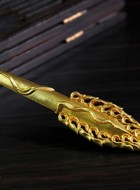 铜制尼泊尔文殊剑桌面工艺品