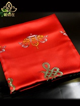 Manufacturer batch thicken to thicken Tibetan ethnic silk embroidered 8 auspicious hada knots to give gift dance props