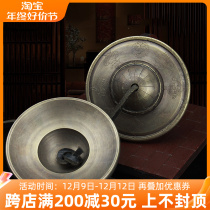 Nepal copper-made eight auspicious touch Suzuki home handicraft pure copper leather rope handmade with bell bell bronze cymbal appliance