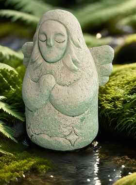 塞尔达传说海利亚许愿女神石像王国之泪周边桌面摆件鱼缸造景装饰