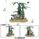 Simulated large leaf tree baobab palm tree