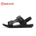 Giày đế bệt đế xuồng đế xuồng nam đế mềm 2019 mùa hè mới hoang dã dép nhẹ sandal giản dị và dép - Sandal