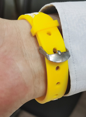 老人防走丢手环可调节硅胶手腕带爱心公益五金硅胶手环扣二代