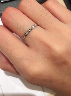 关节戒指925银细戒指简约女