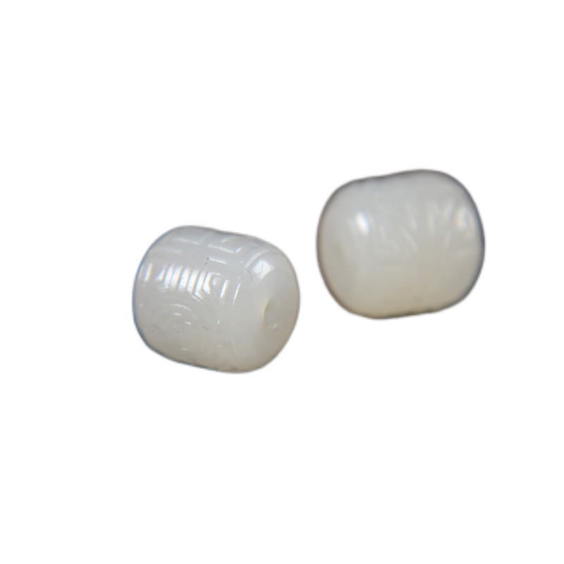 和田玉桶珠博古纹新疆且末白玉散珠单珠天然花梨手串配珠文玩配饰,淘宝优惠券,粉丝福利购,淘宝优惠卷