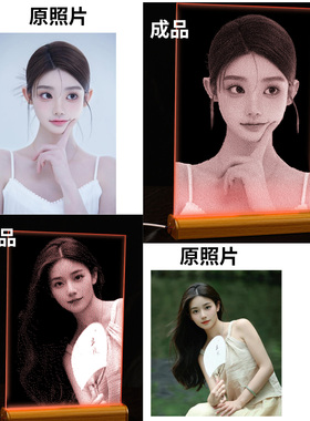 锤子玻璃画高级感定制节日礼物