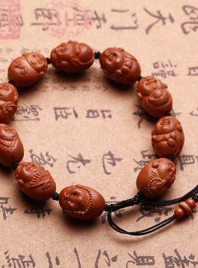 橄榄核八宝弥勒手串小籽