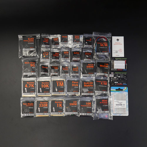 DFRobot创客教育初学者入门学习套件适用于Arduino UNO R3开发板 - 图2
