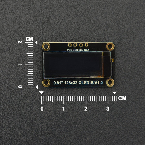 0.91”128x32 I2C OLED单色显示屏-图1