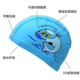 Детская мультяшная плавательная шапочка для плавания, плавательный аксессуар подходит для мужчин и женщин для девочек, брезент, лягушка, дельфин