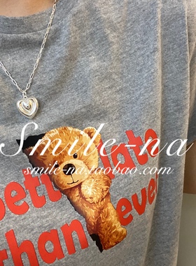 韩国进口ins925纯银3d吊坠项链