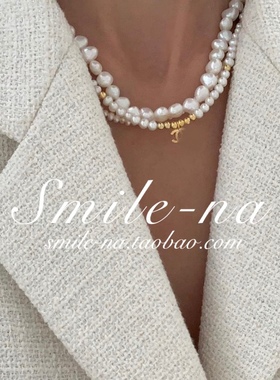 925纯银拼接韩国天然珍珠项链