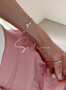 韩国编制手链小众925纯银