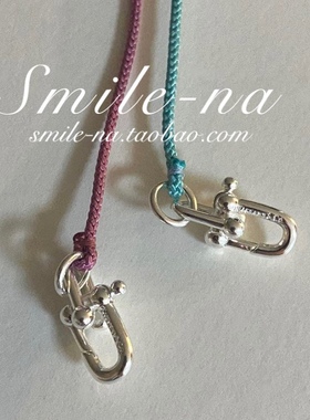 韩国东大门设计进口马蹄扣彩绳