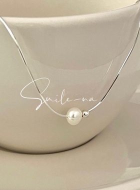 韩国925纯银极简法式天然