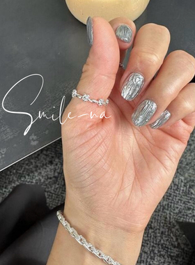 韩国进口S925纯银迷你花朵立体可爱叠戴时尚百搭开口戒指 指环女