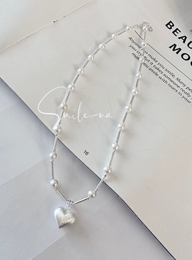 吊坠项链天然淡水珍珠925纯银