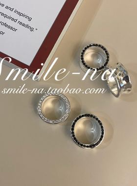 设计师小众ins款925夹层花纹面