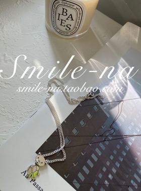 韩国进口纯银卡通重工项链