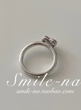 韩国进口925纯银桃心戒指