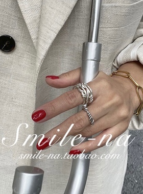 开口戒指小众款韩国925纯银指环