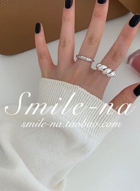 韩国进口ins设计师款开口戒指