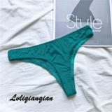 Нижнее белье, милые сексуальные кружевные зеленые штаны, большой размер, тонкий ремешок