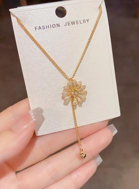 新款轻奢时尚高级感小雏菊项链