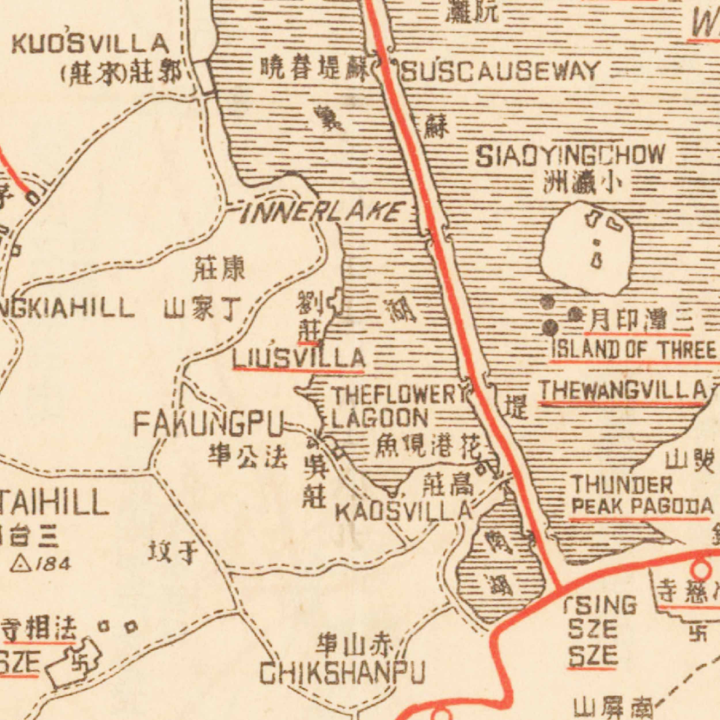 1935年杭州市附近名胜交通图民国浙江电子老地图历史地理资料 - 图1