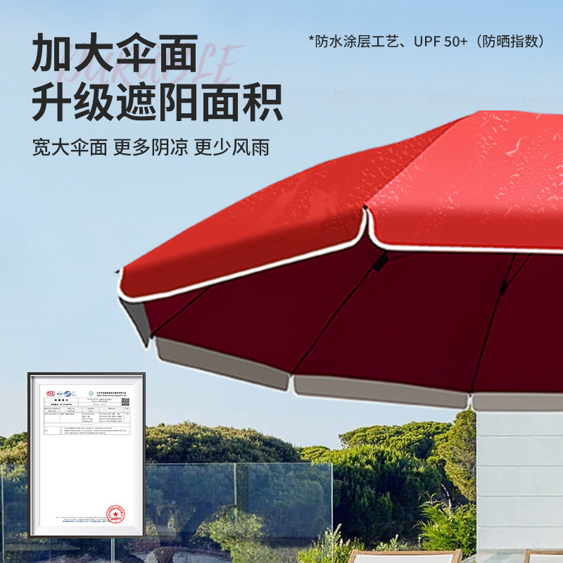纸觉户外遮阳伞摆摊专用雨伞太阳伞大号三轮车大伞商用广告庭院伞