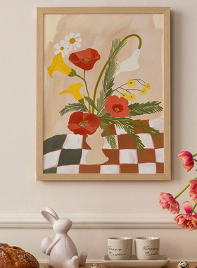 蕨影印记组合客厅卧室沙发玄关墙壁装饰画挂画艺术框油画壁画插画