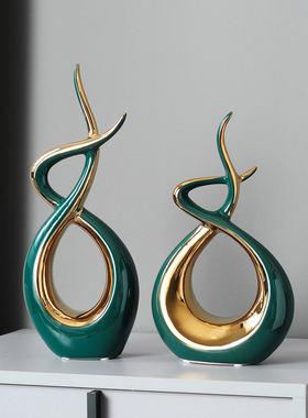 轻奢风电视柜装饰品玄关小摆件