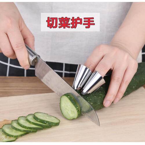 剥毛豆神器铁指甲套 拨菱角蚕豆松子开心果剥壳工具防切手护指器 - 图2