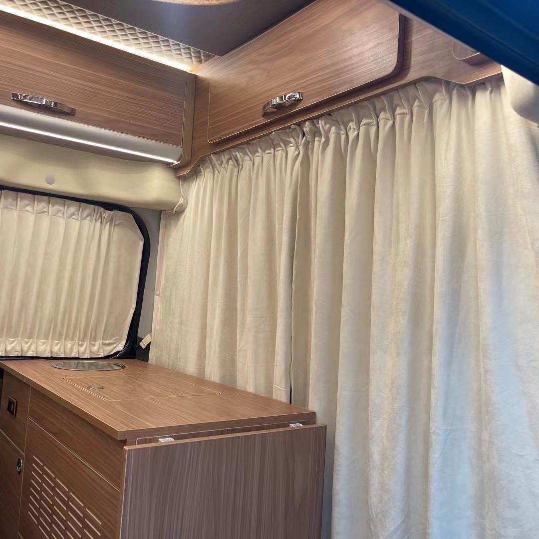 新世代全顺长轴短轴图雅诺专用窗帘大通V80V90高端鹿皮绒汽车窗帘