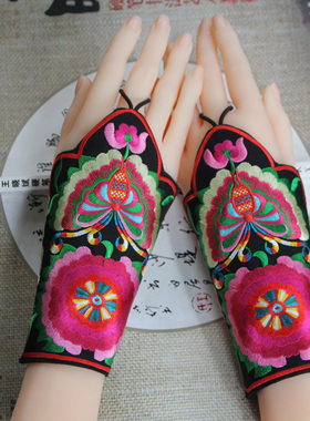 民族风布艺舞台手链杨丽萍同款