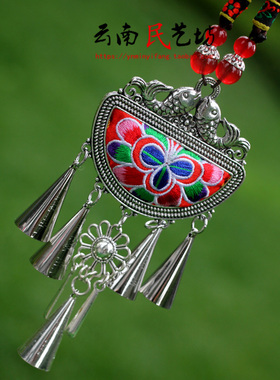 混合材质女复古百搭中长款毛衣链