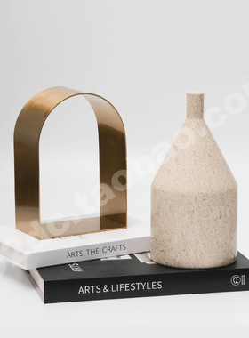 意式轻奢大理石酒瓶造型装饰摆件家具样板间壁炉书柜酒柜茶几摆设