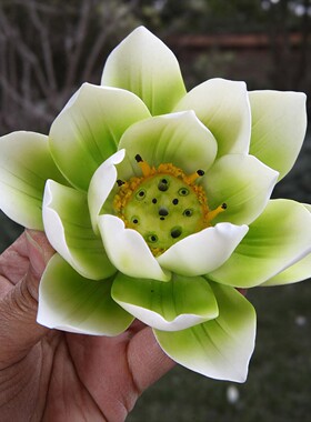 中式陶瓷莲花禅意香座装饰品香器