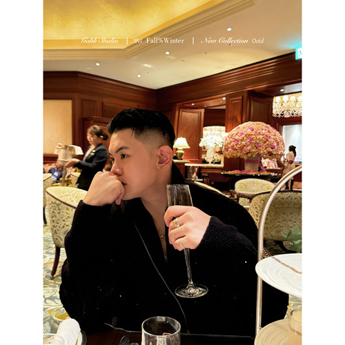 GAHKSTUDIO【碎钻闪闪】bling立领拉链毛衣外套 加厚保暖 - 图2