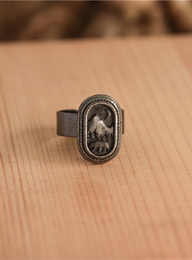 民族风墨西哥仙人掌戒指