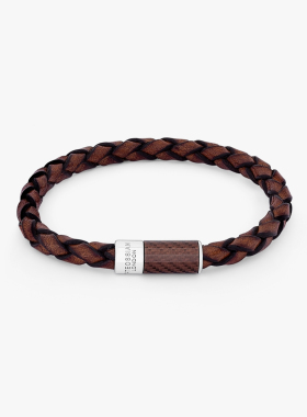 美勋英国Tateossian编织皮手环