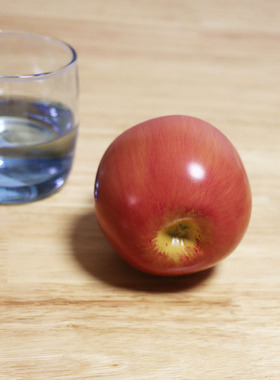 纯铜仿真红苹果摆件客厅装饰品车载上高档次全铜小平安果元旦礼物